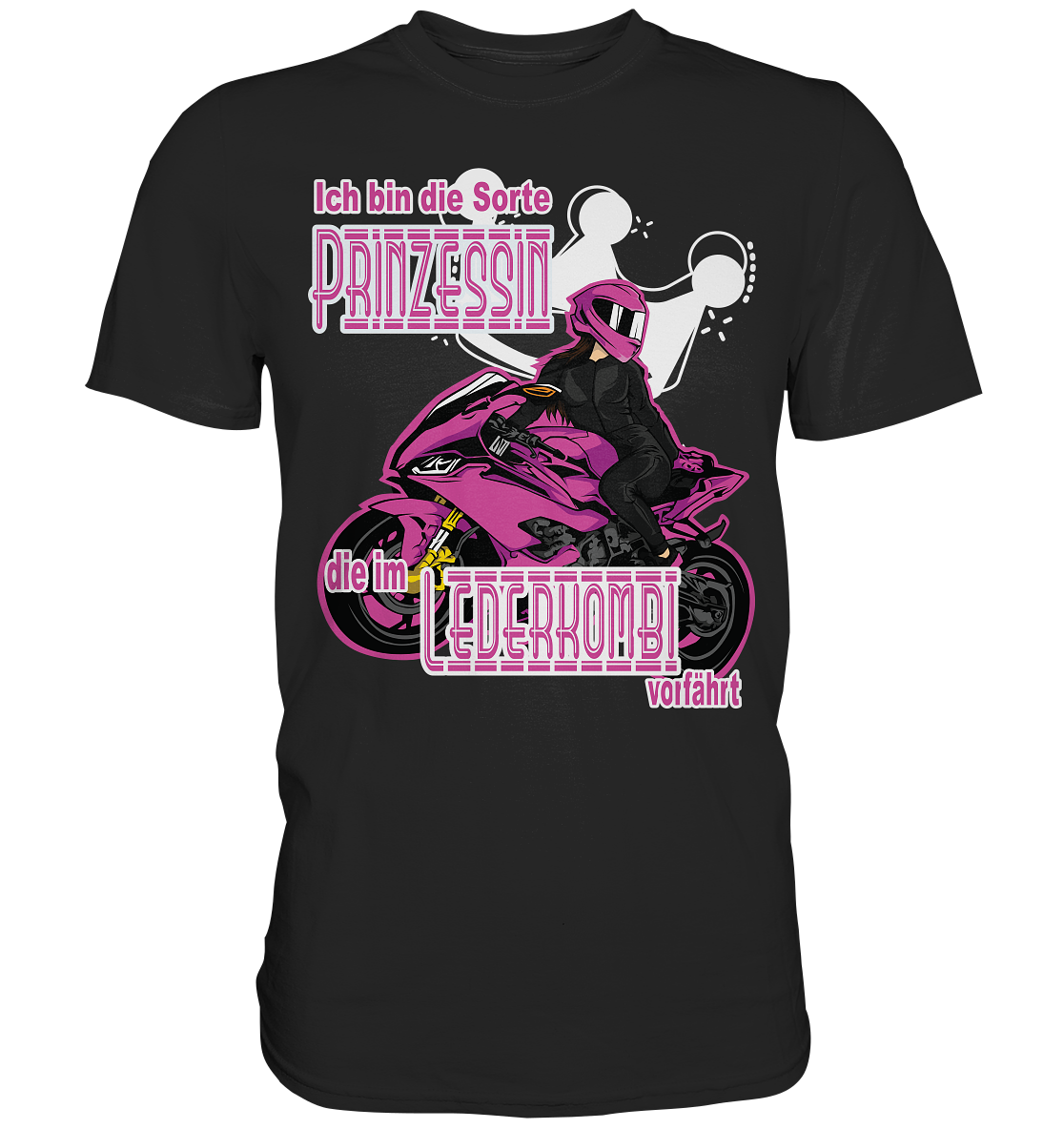 Frauenpower - Prinzessin mit Helm  - Premium Shirt