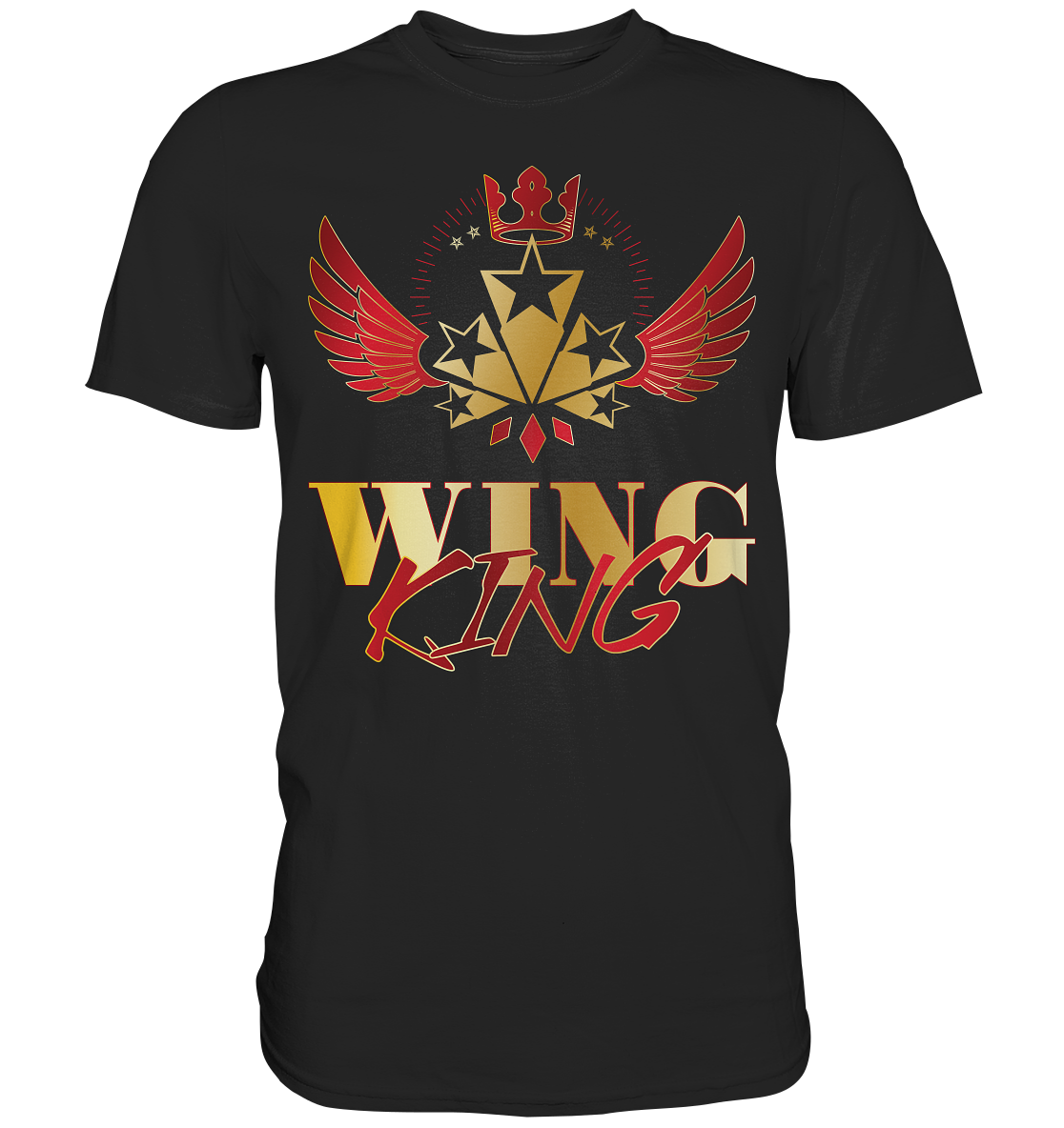 Goldwing - Wing King rot/gold - Premium Shirt