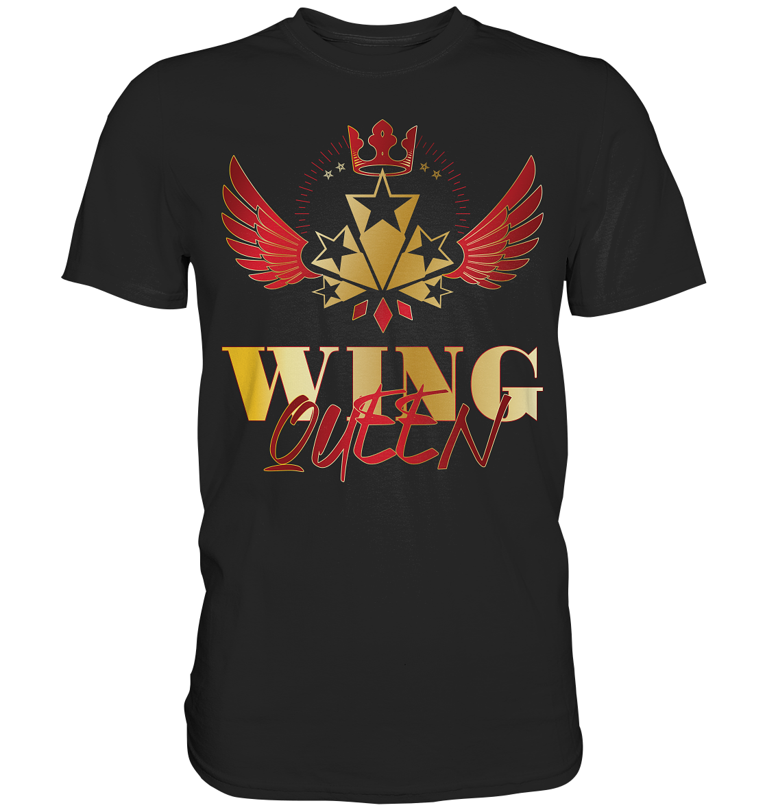 Goldwing - Wing Queen rot/gold - Premium Shirt