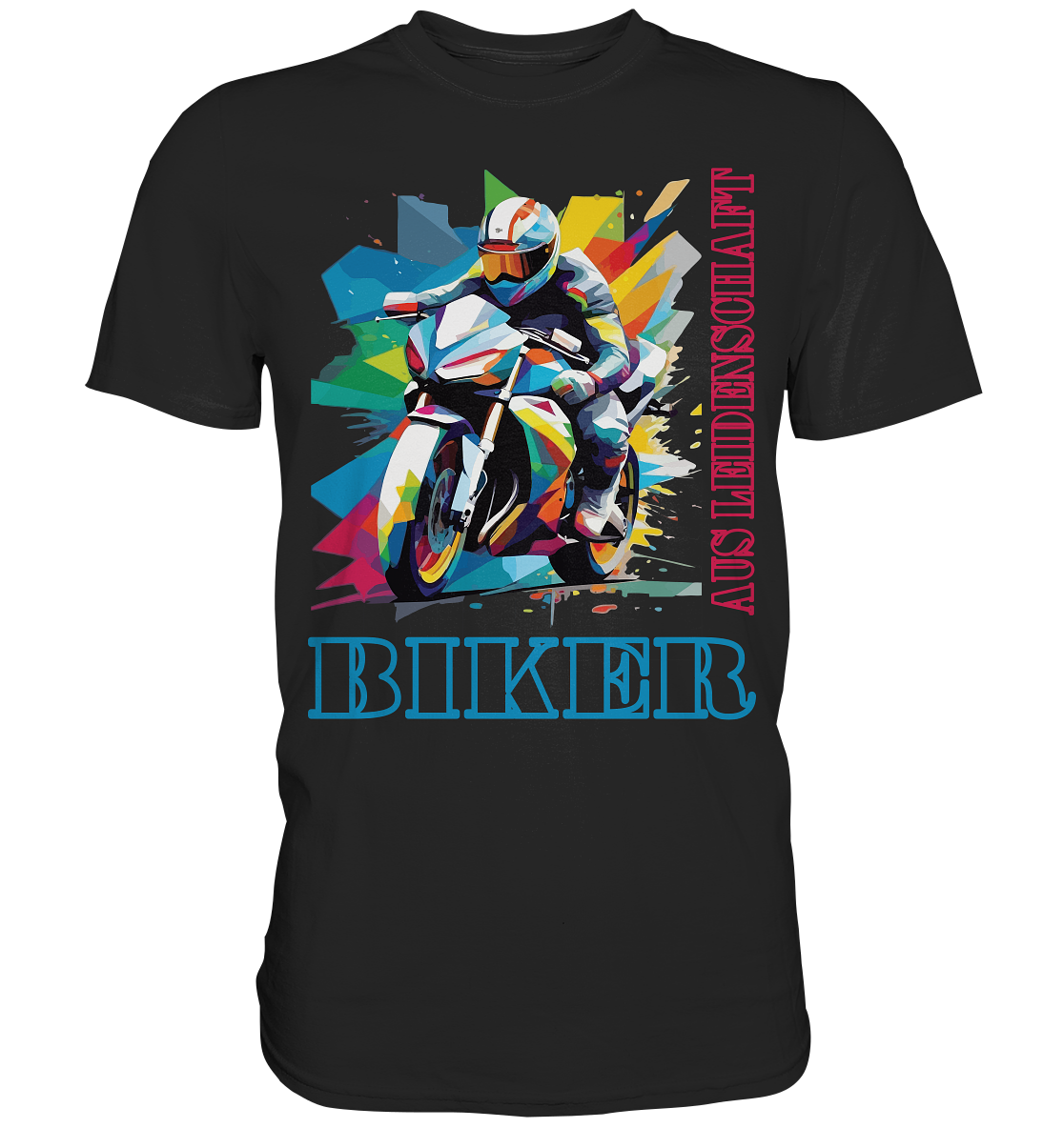 Biker aus Leidenschaft - Abstrakt  - Premium Shirt
