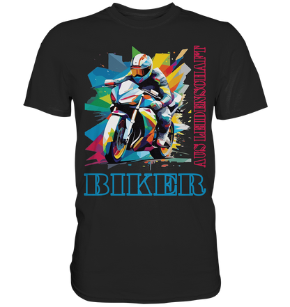 Biker aus Leidenschaft - Abstrakt  - Premium Shirt
