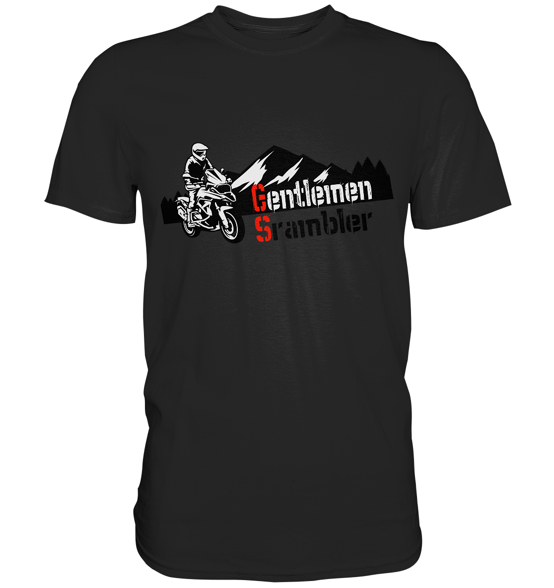 Gentlemen Scrambler - Abenteuer Biker - Premium Shirt