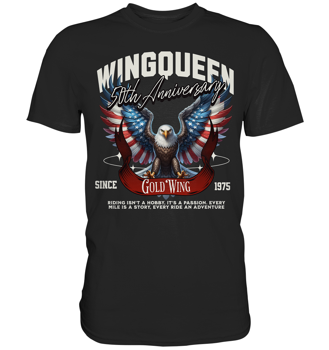 Goldwing Wing Queen 50 Jubiläum 1975 - Premium Shirt
