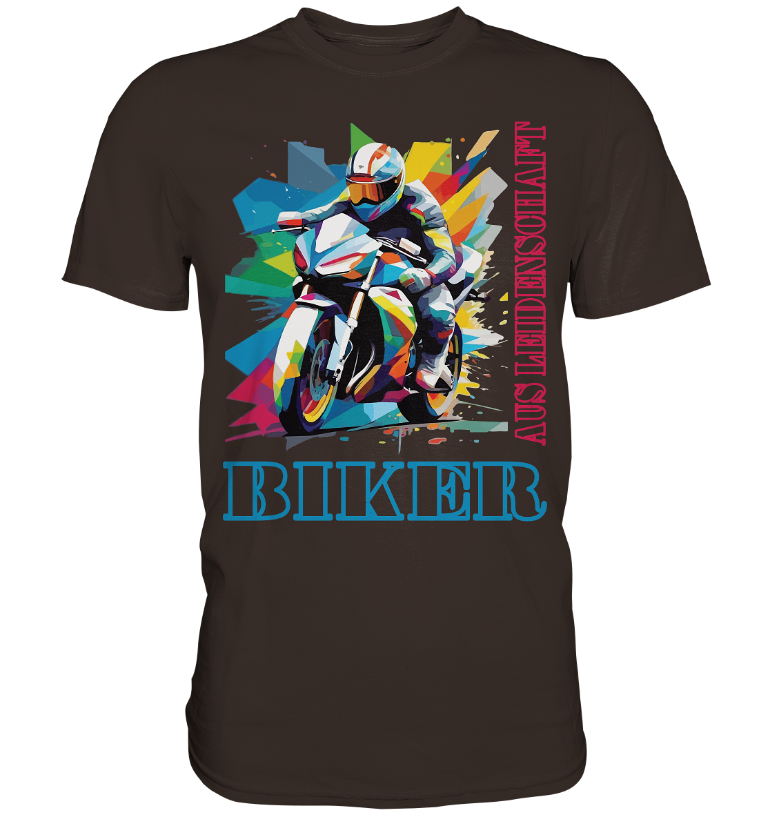 Biker aus Leidenschaft - Abstrakt  - Premium Shirt
