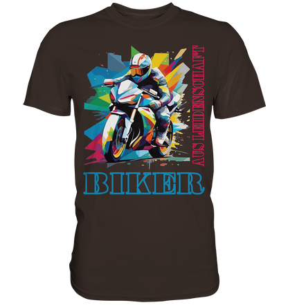 Biker aus Leidenschaft - Abstrakt  - Premium Shirt