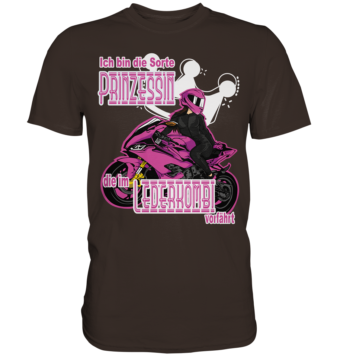 Frauenpower - Prinzessin mit Helm  - Premium Shirt