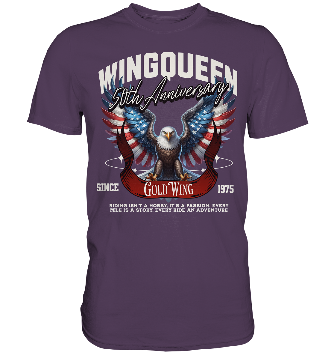 Goldwing Wing Queen 50 Jubiläum 1975 - Premium Shirt