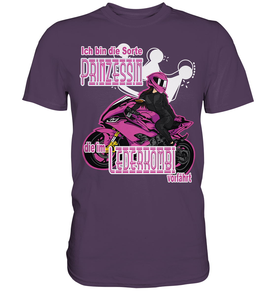 Frauenpower - Prinzessin mit Helm  - Premium Shirt