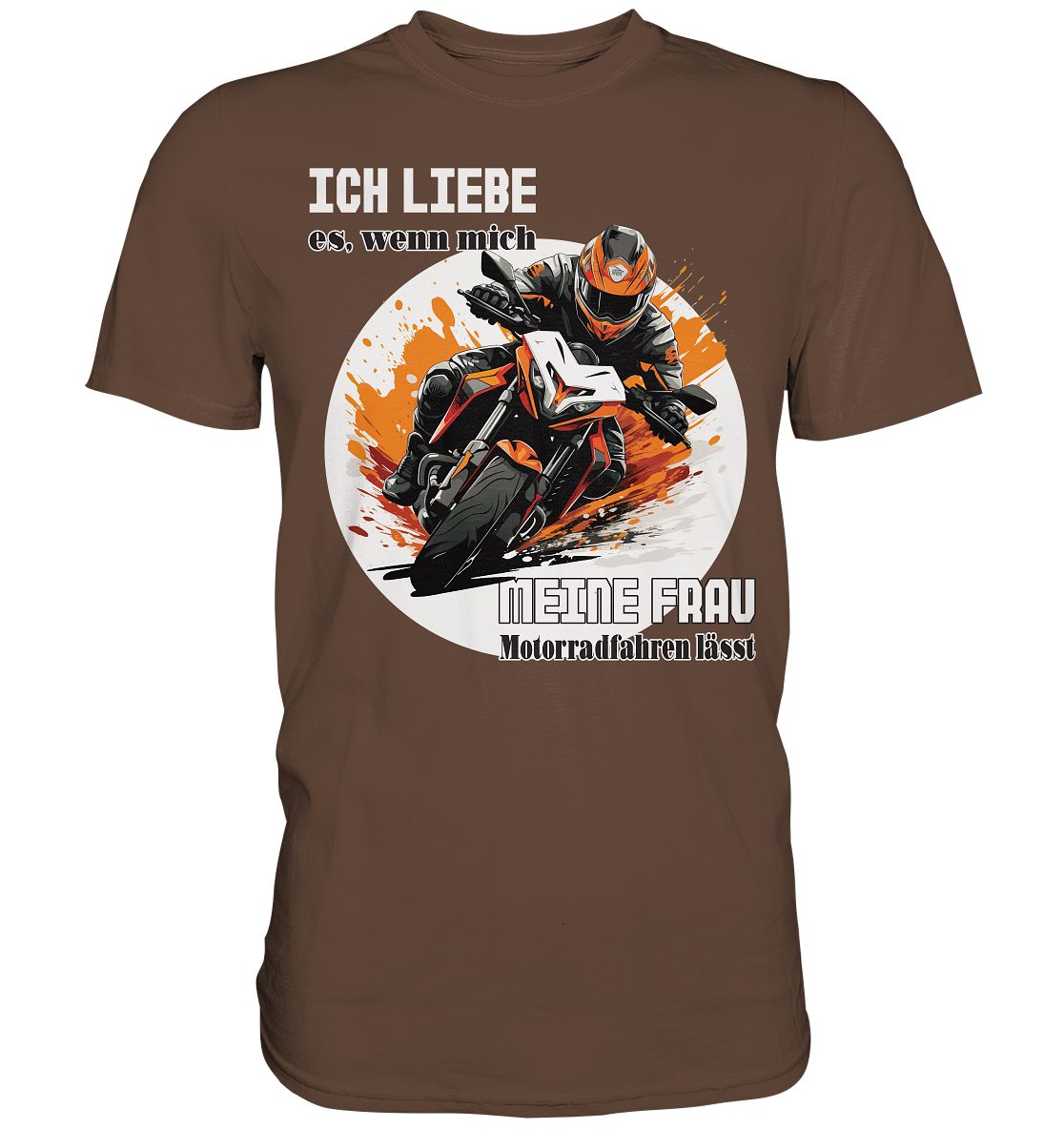 Ich liebe meine Frau - lustiger Biker Spruch  - Premium Shirt