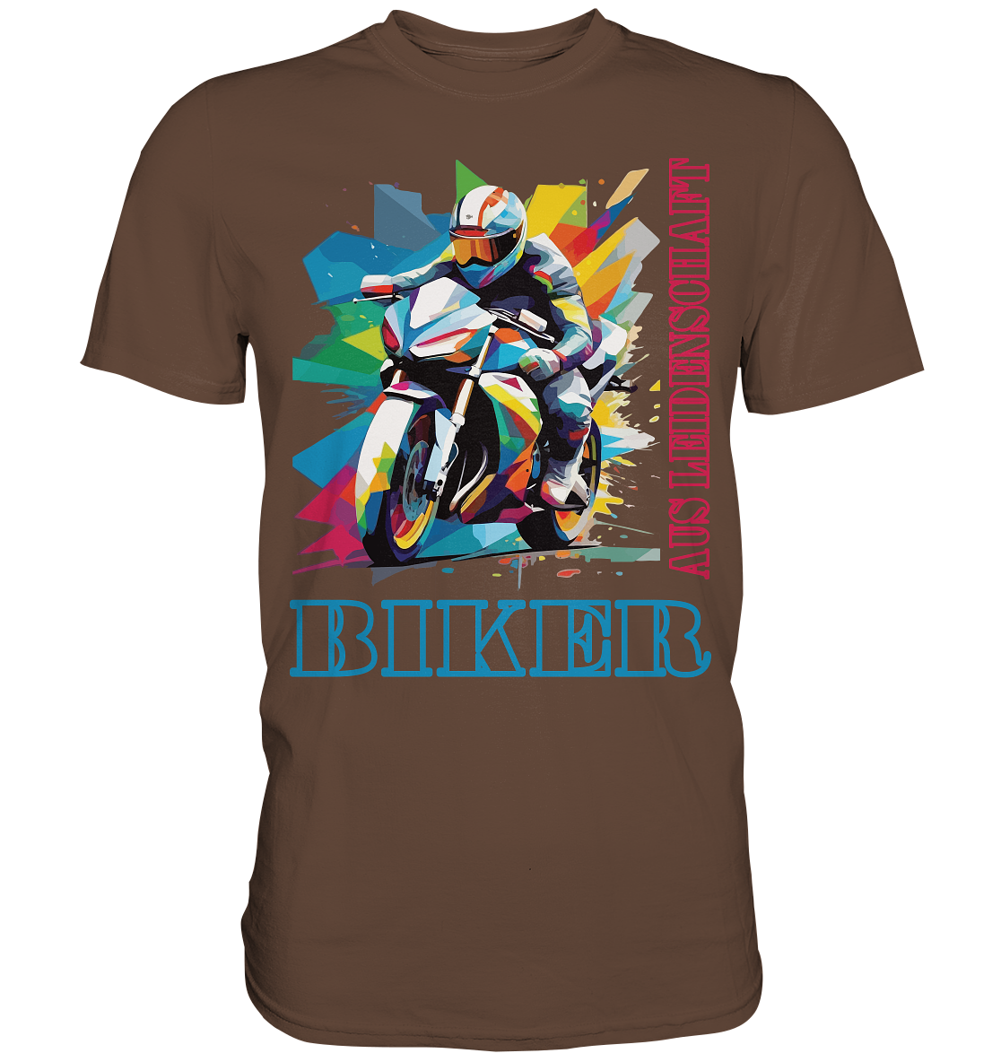 Biker aus Leidenschaft - Abstrakt  - Premium Shirt