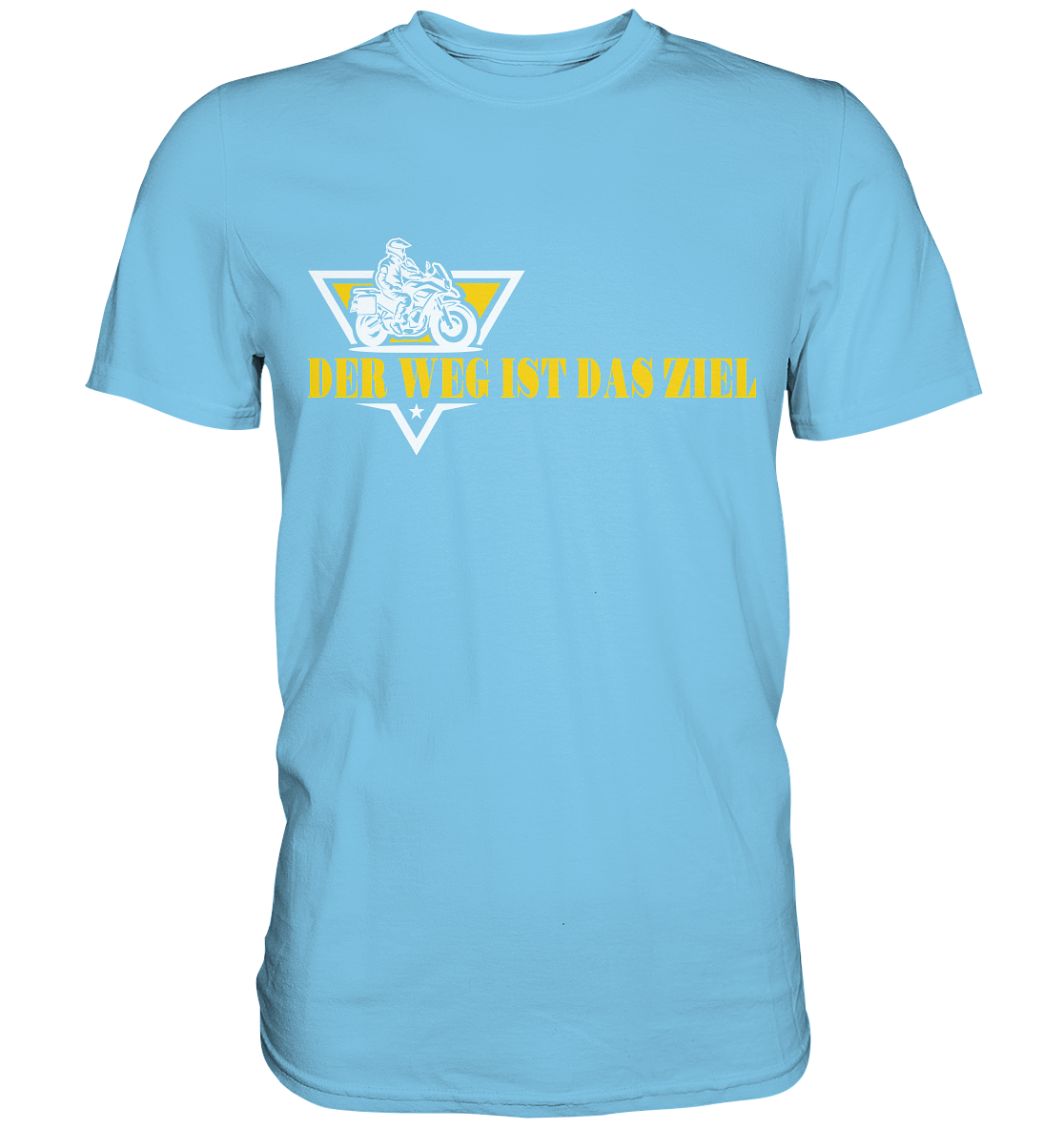 Der Weg ist das Ziel - Spruch für Biker - Premium Shirt