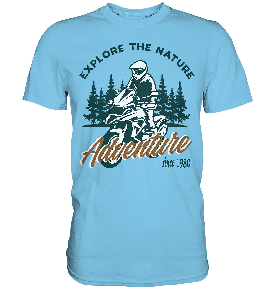 Explore the Nature - Adventure Bike 1980 - Premium Shirt