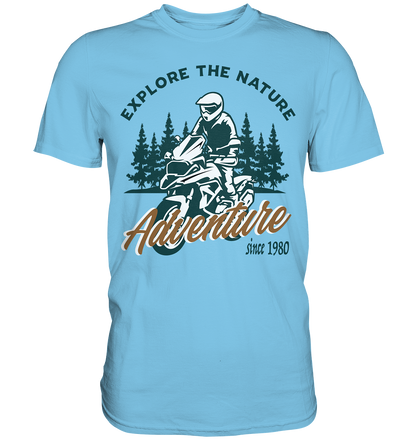 Explore the Nature - Adventure Bike 1980 - Premium Shirt