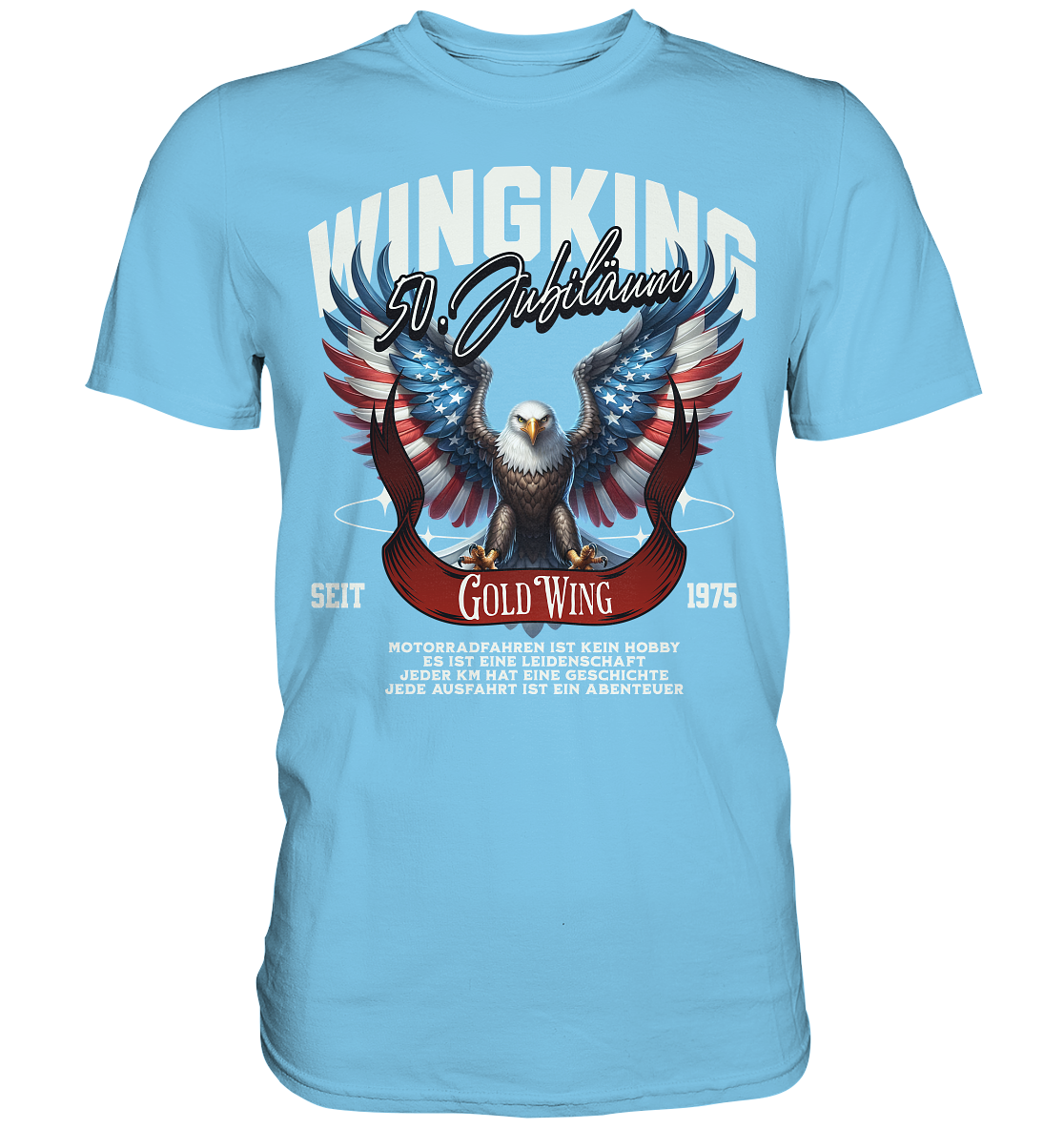 Goldwing Wing King 50 Jubiläum 1975 - Premium Shirt