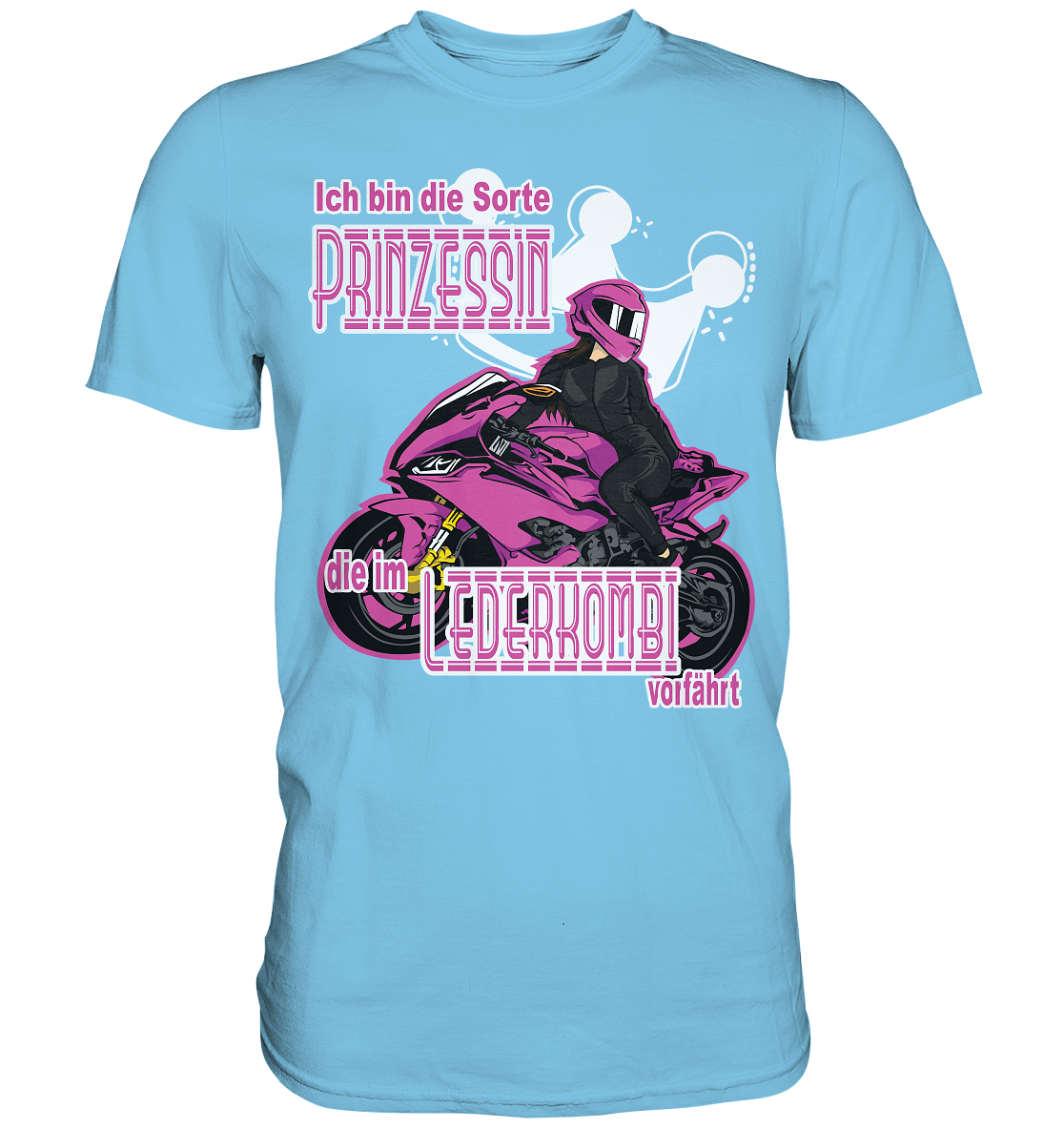 Frauenpower - Prinzessin mit Helm  - Premium Shirt