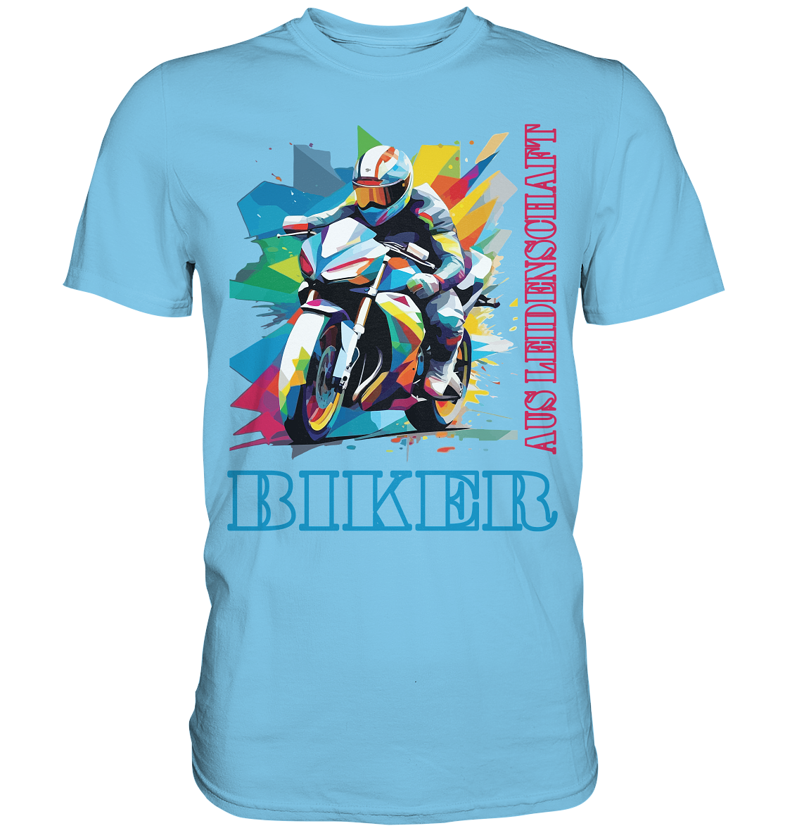 Biker aus Leidenschaft - Abstrakt  - Premium Shirt