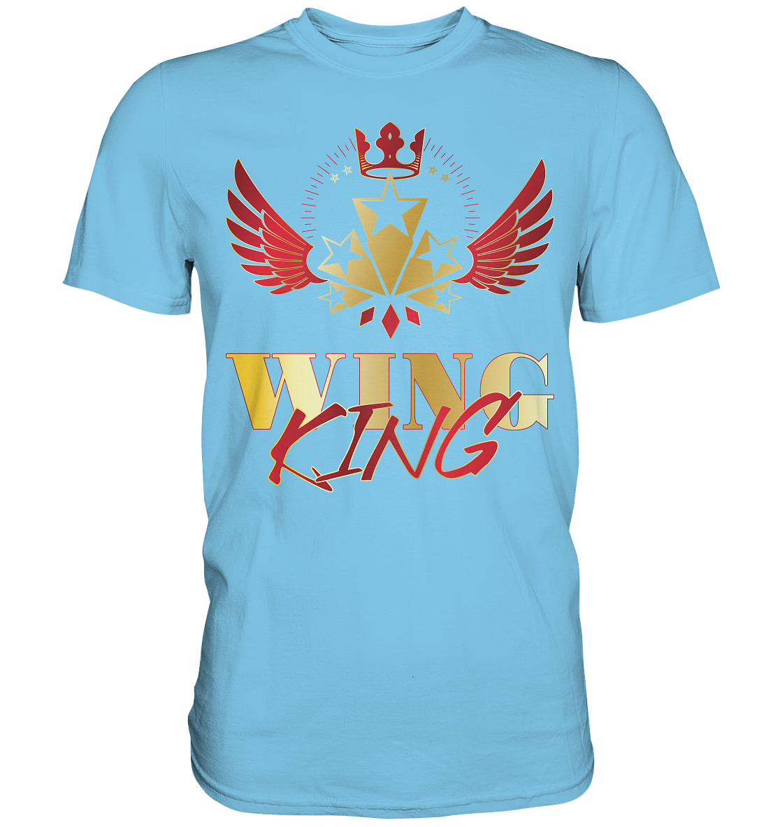 Goldwing - Wing King rot/gold - Premium Shirt