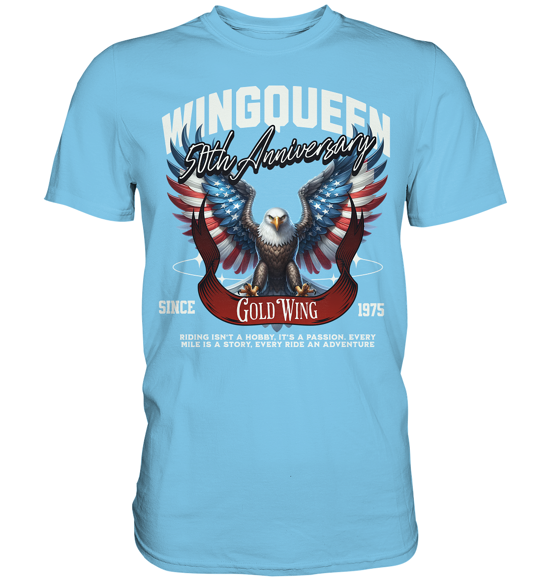 Goldwing Wing Queen 50 Jubiläum 1975 - Premium Shirt