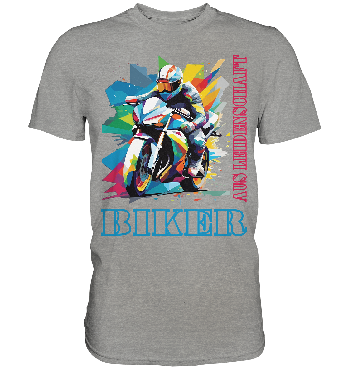 Biker aus Leidenschaft - Abstrakt  - Premium Shirt