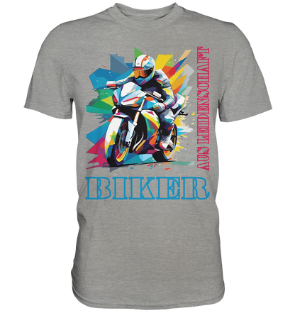 Biker aus Leidenschaft - Abstrakt  - Premium Shirt