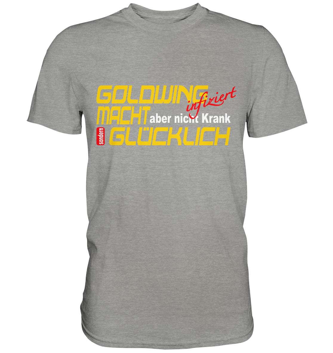 Goldwing macht Glücklich - Premium Shirt
