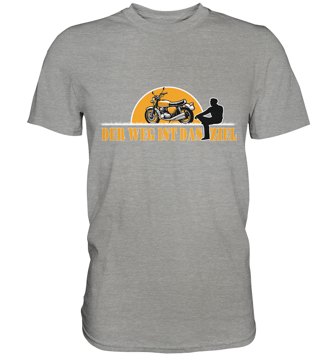 Der Weg ist das Ziel - Spruch für Biker - Premium Shirt
