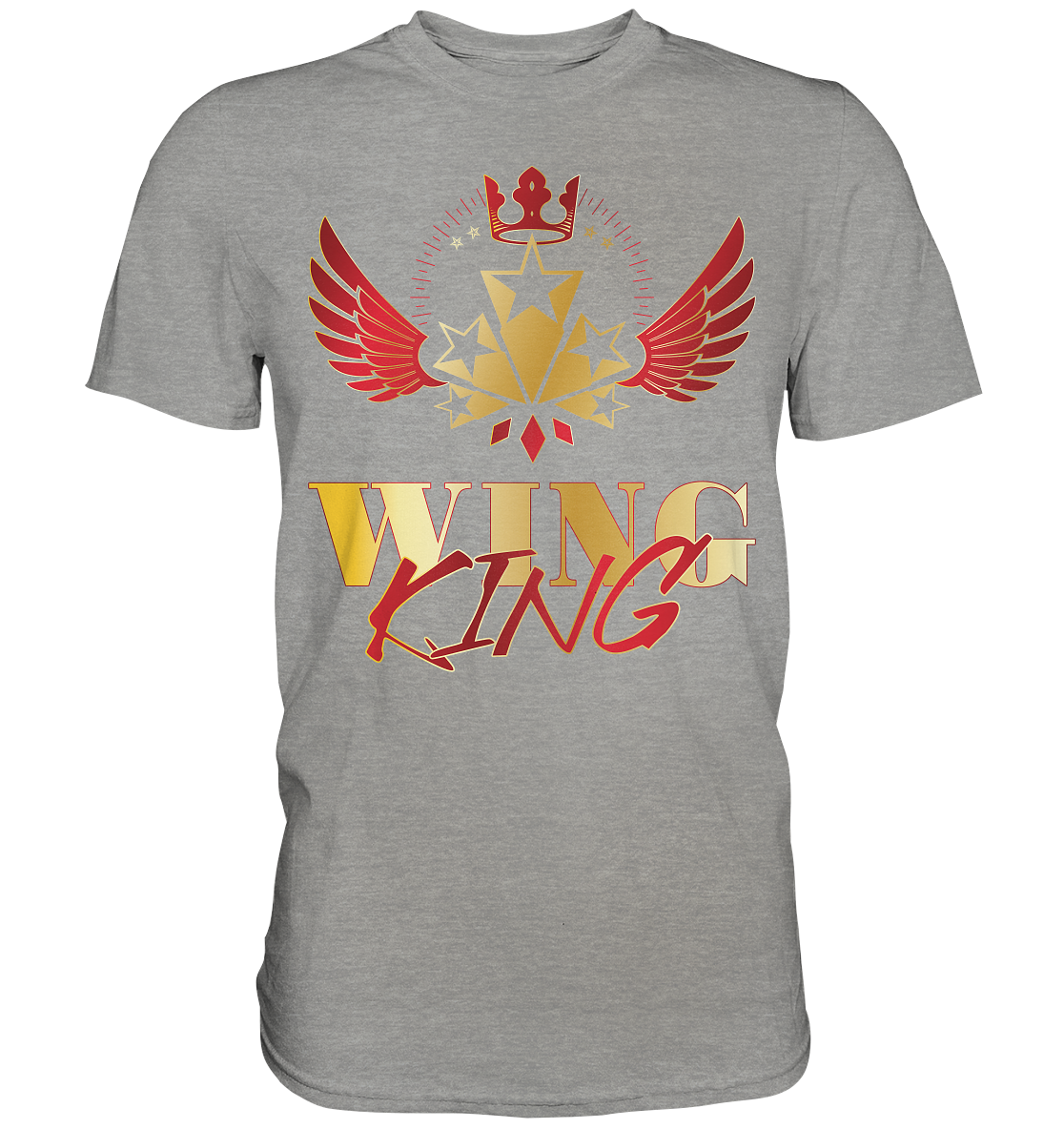 Goldwing - Wing King rot/gold - Premium Shirt