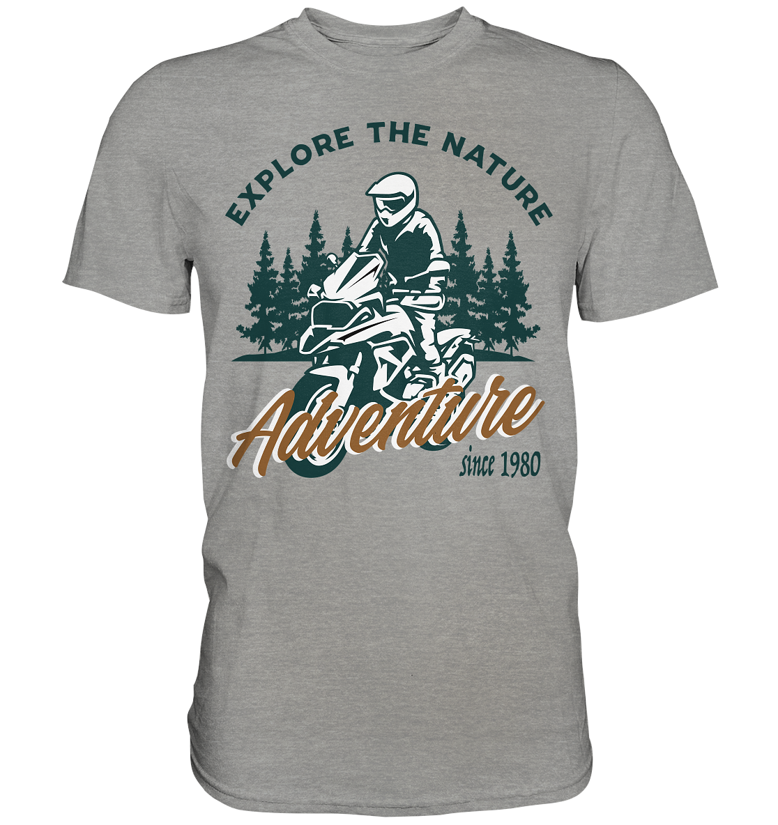 Explore the Nature - Adventure Bike 1980 - Premium Shirt