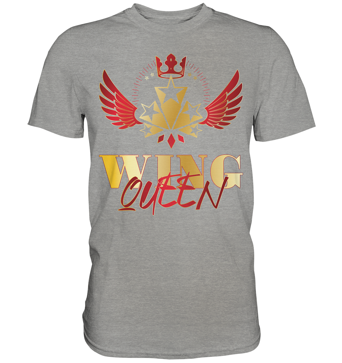 Goldwing - Wing Queen rot/gold - Premium Shirt