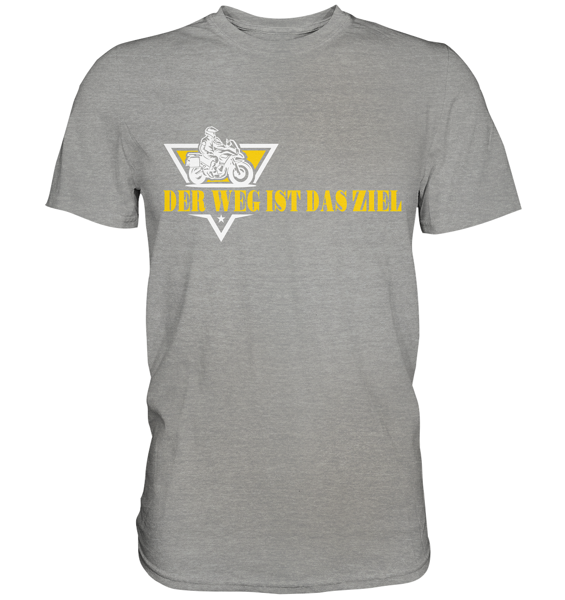 Der Weg ist das Ziel - Spruch für Biker - Premium Shirt