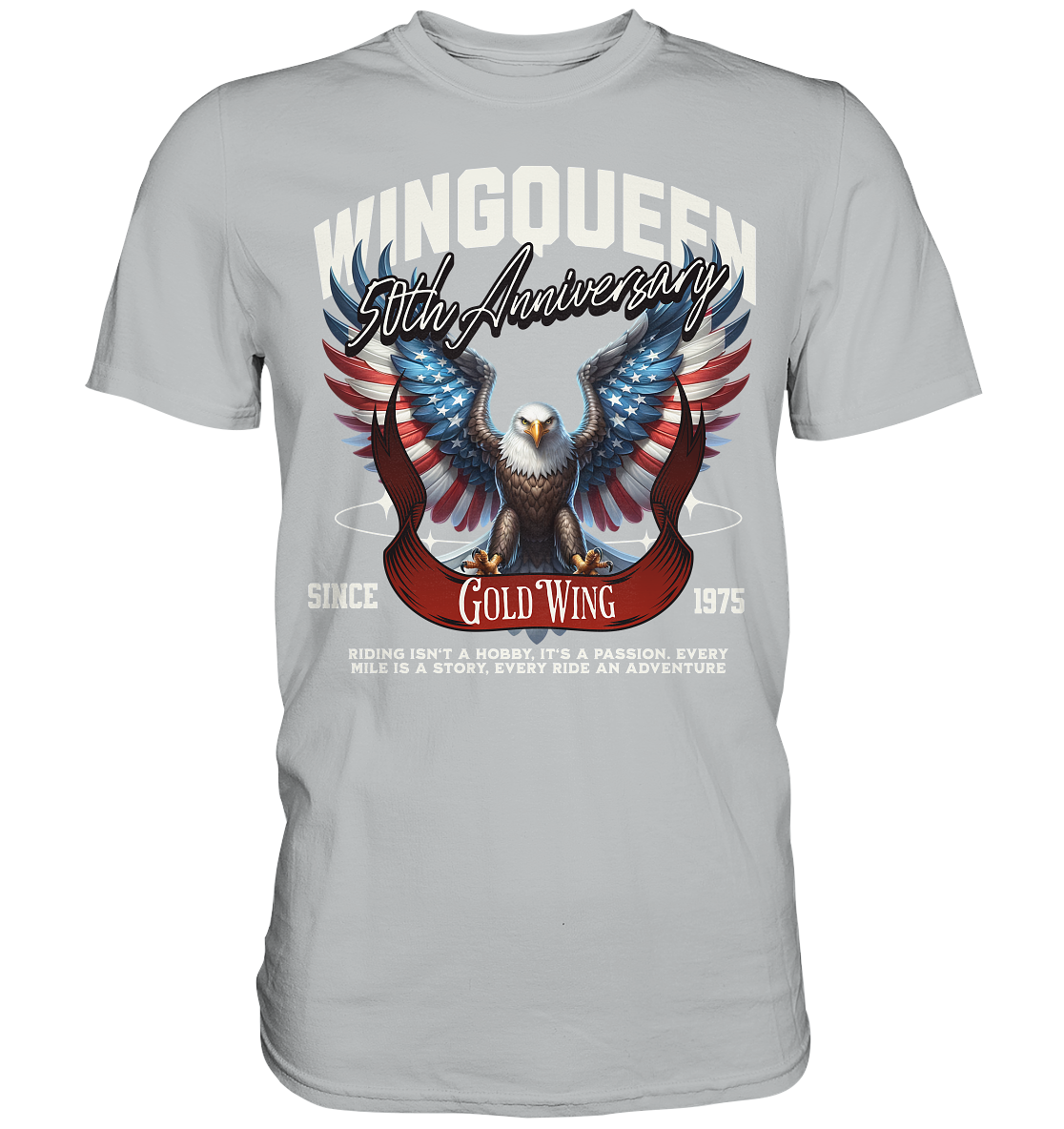 Goldwing Wing Queen 50 Jubiläum 1975 - Premium Shirt