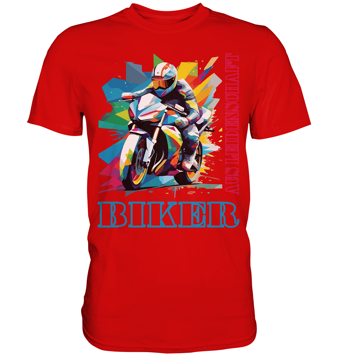 Biker aus Leidenschaft - Abstrakt  - Premium Shirt