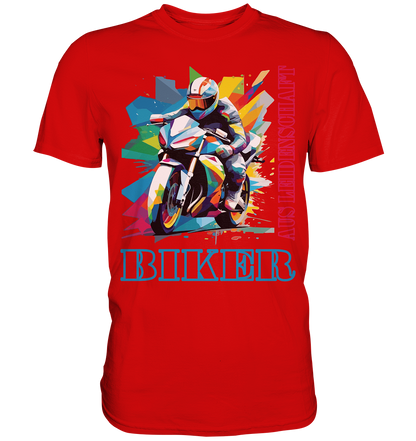 Biker aus Leidenschaft - Abstrakt  - Premium Shirt