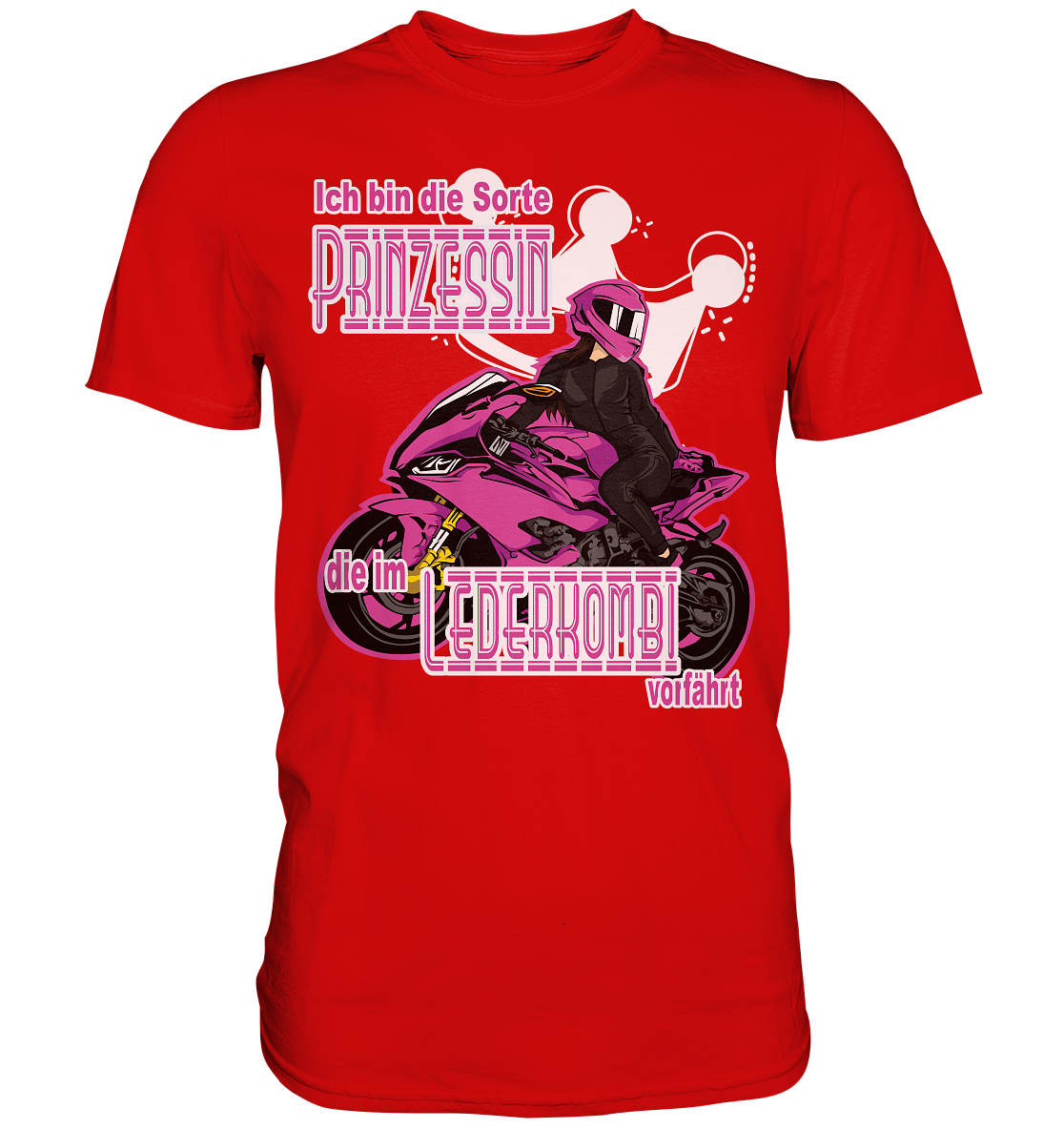 Frauenpower - Prinzessin mit Helm  - Premium Shirt