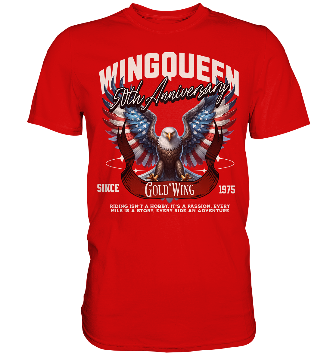 Goldwing Wing Queen 50 Jubiläum 1975 - Premium Shirt