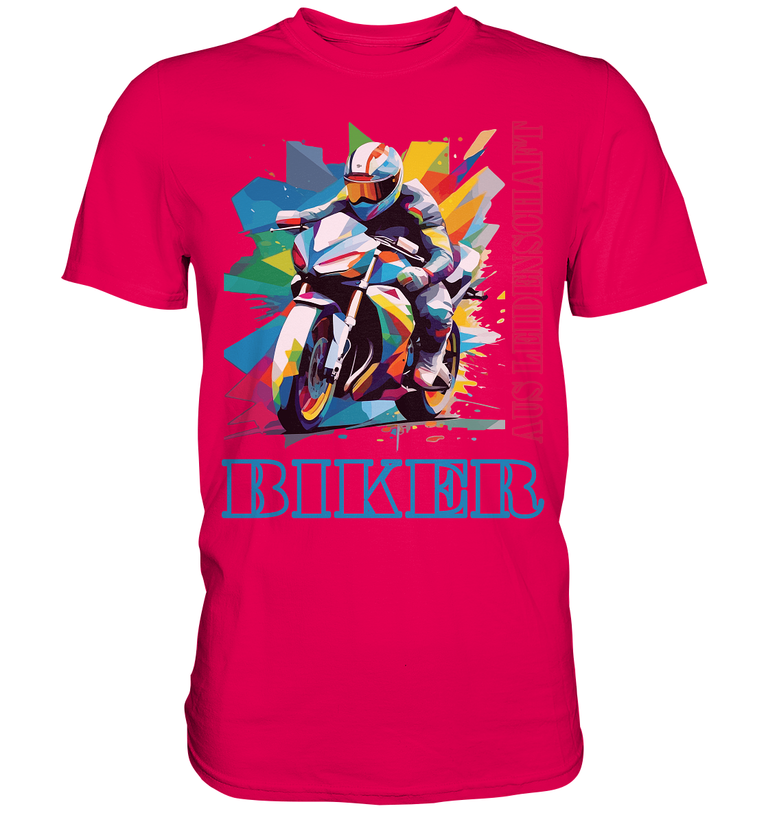 Biker aus Leidenschaft - Abstrakt  - Premium Shirt