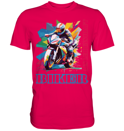 Biker aus Leidenschaft - Abstrakt  - Premium Shirt