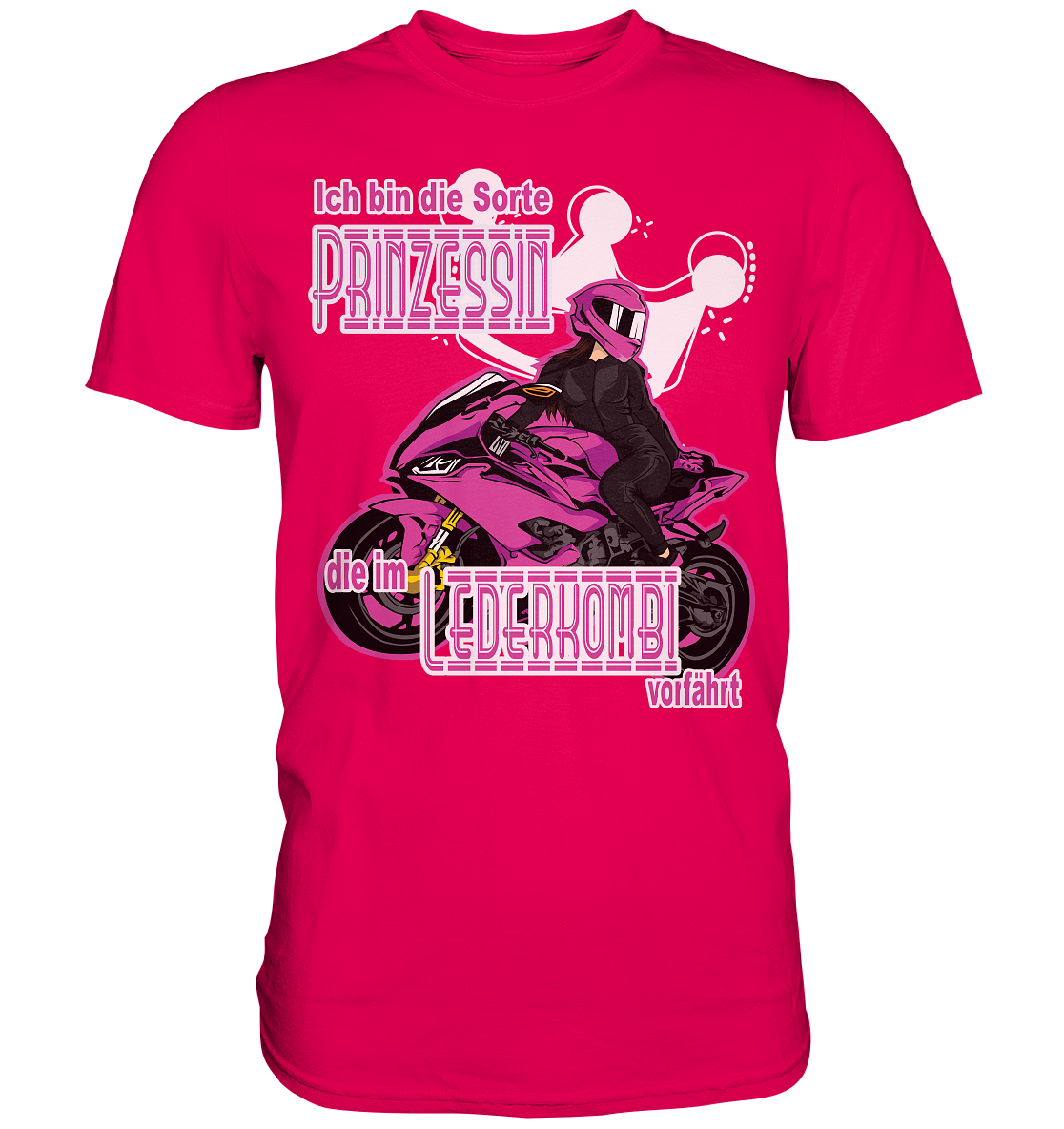Frauenpower - Prinzessin mit Helm  - Premium Shirt