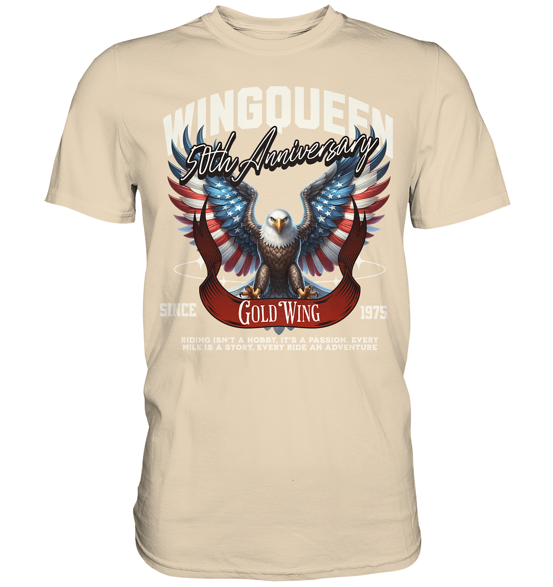 Goldwing Wing Queen 50 Jubiläum 1975 - Premium Shirt