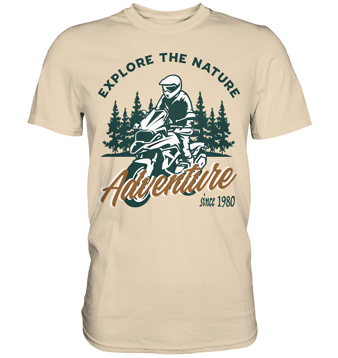 Explore the Nature - Adventure Bike 1980 - Premium Shirt