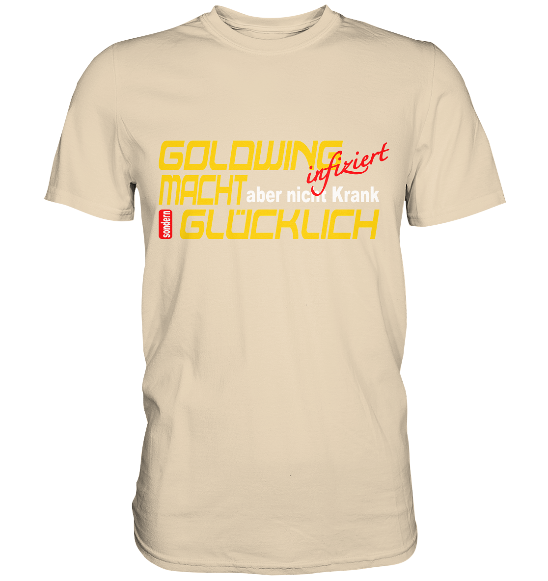 Goldwing macht Glücklich - Premium Shirt