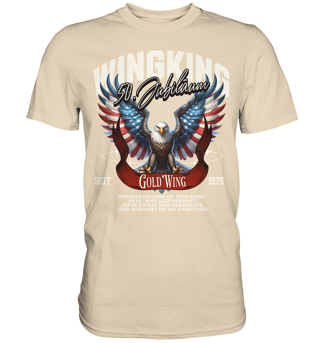 Goldwing Wing King 50 Jubiläum 1975 - Premium Shirt