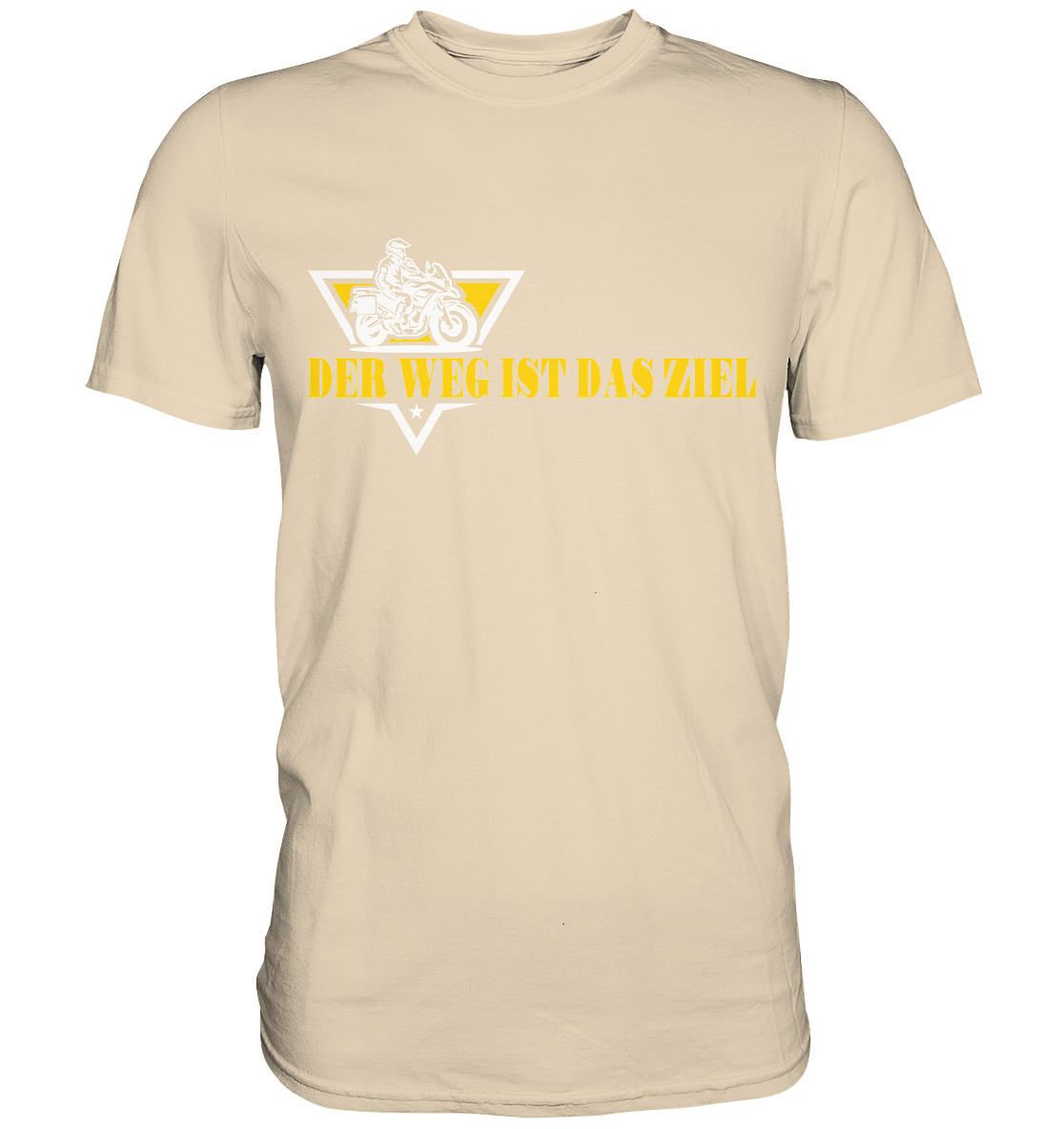 Der Weg ist das Ziel - Spruch für Biker - Premium Shirt