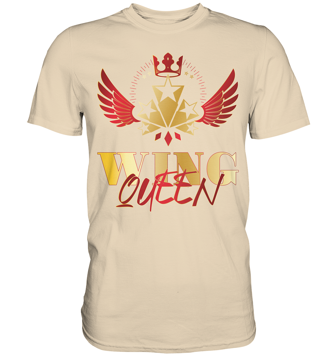 Goldwing - Wing Queen rot/gold - Premium Shirt