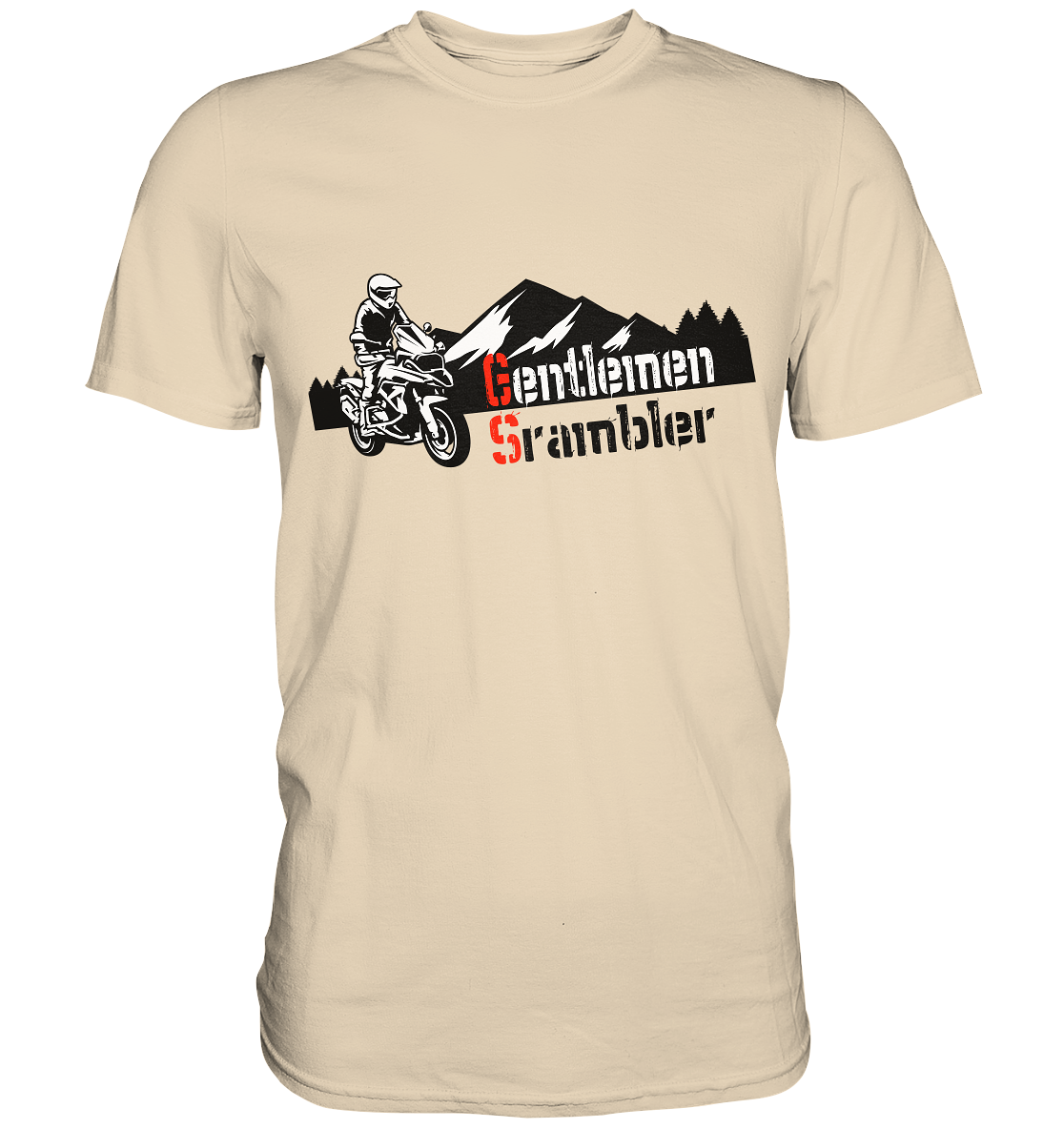 Gentlemen Scrambler - Abenteuer Biker - Premium Shirt
