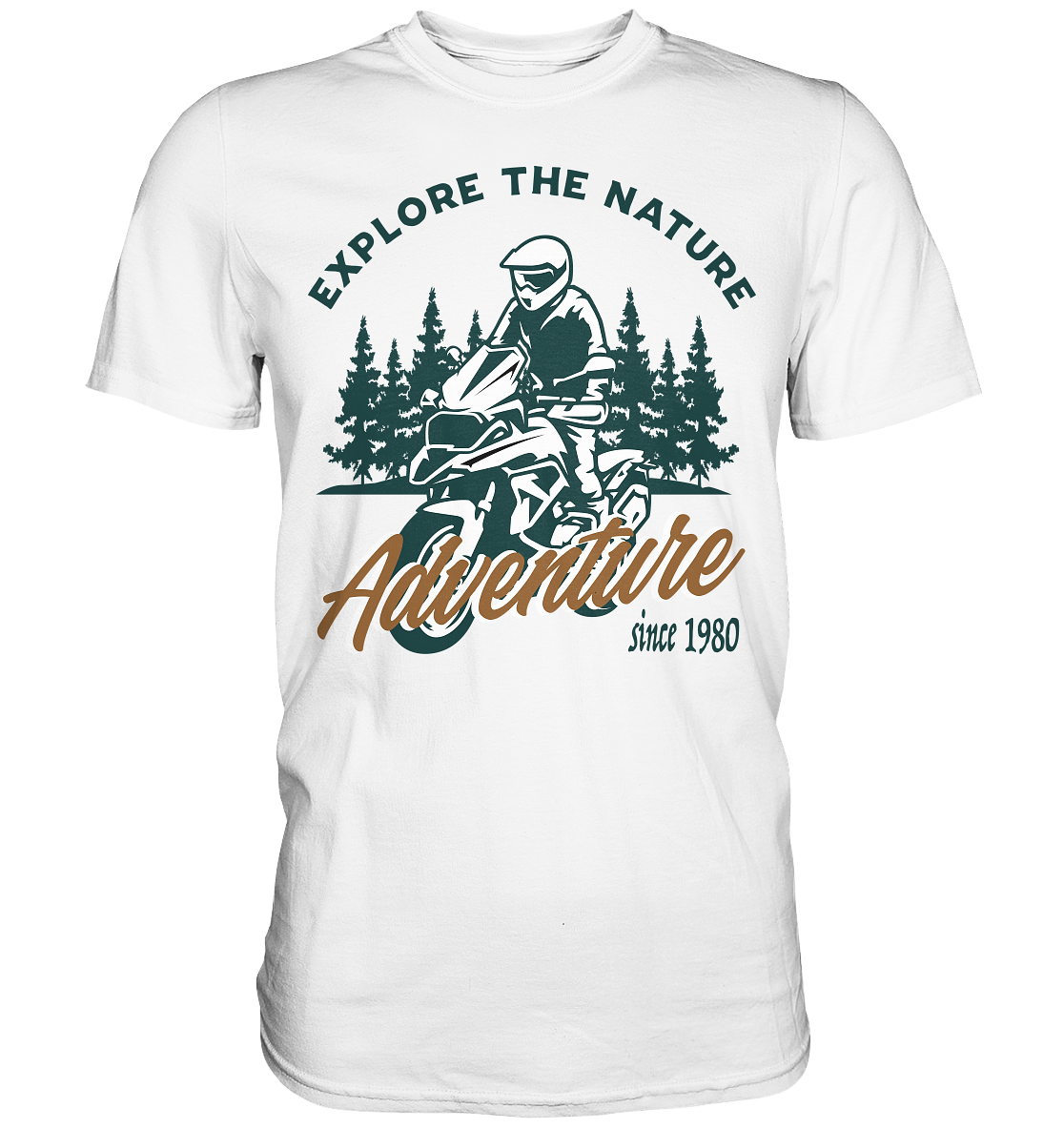 Explore the Nature - Adventure Bike 1980 - Premium Shirt