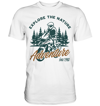 Explore the Nature - Adventure Bike 1980 - Premium Shirt
