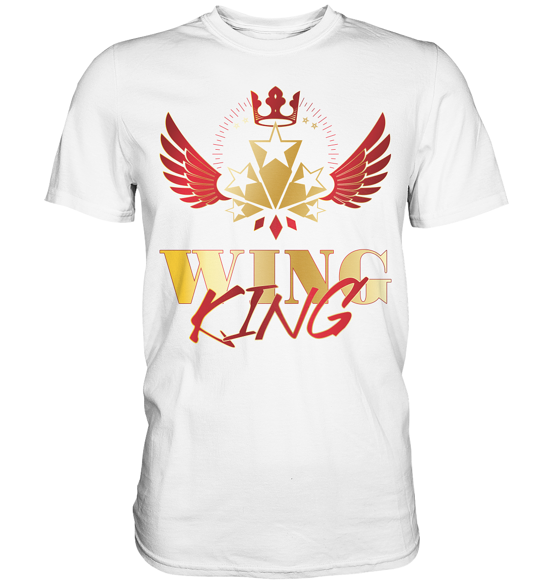 Goldwing - Wing King rot/gold - Premium Shirt