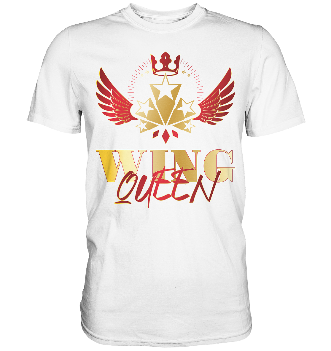 Goldwing - Wing Queen rot/gold - Premium Shirt