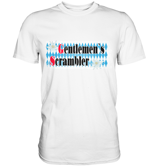 Gentlemen`s Scrambler - GS Adventure Bike - Premium Shirt
